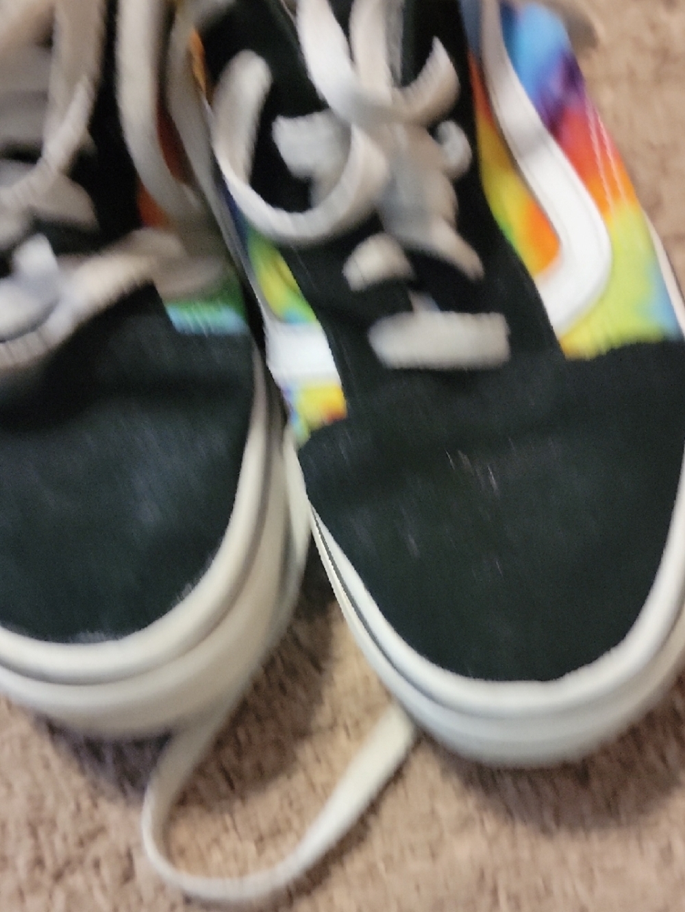 Van's Tie-Dye Low Top Sneakers - Black & Multicolor - Picture 6 of 6